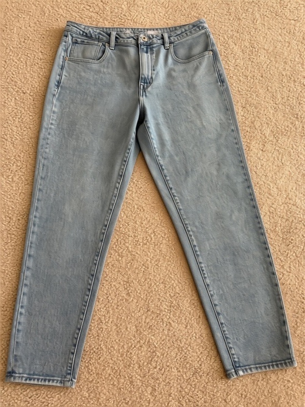 Buffalo David Bitton Light Blue Straight-Leg Jeans
